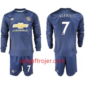 Manchester United Fodboldtrøjer ALEXIS 7 Børn 3. sæt 2018/19 Langærmet